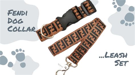 fendi dog collar and leash|elegant dog collar.